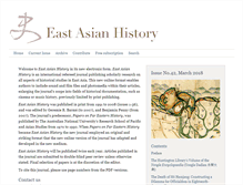 Tablet Screenshot of eastasianhistory.org